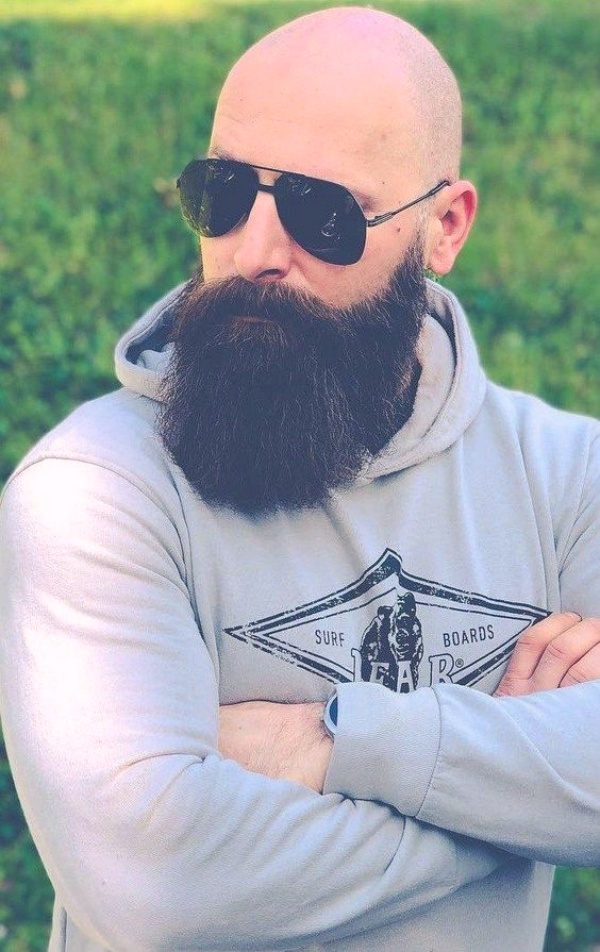 Top 15 Hot Beard Styles For Bald Men – Beardo Artist